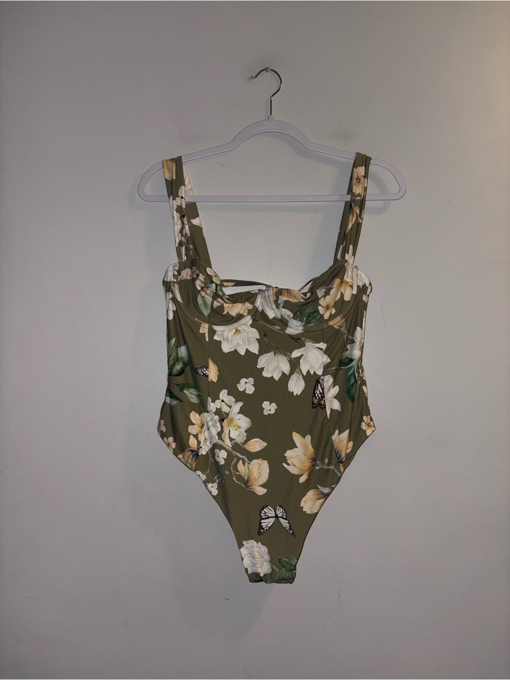 WeWoreWhat | Green Floral Swimsuit
